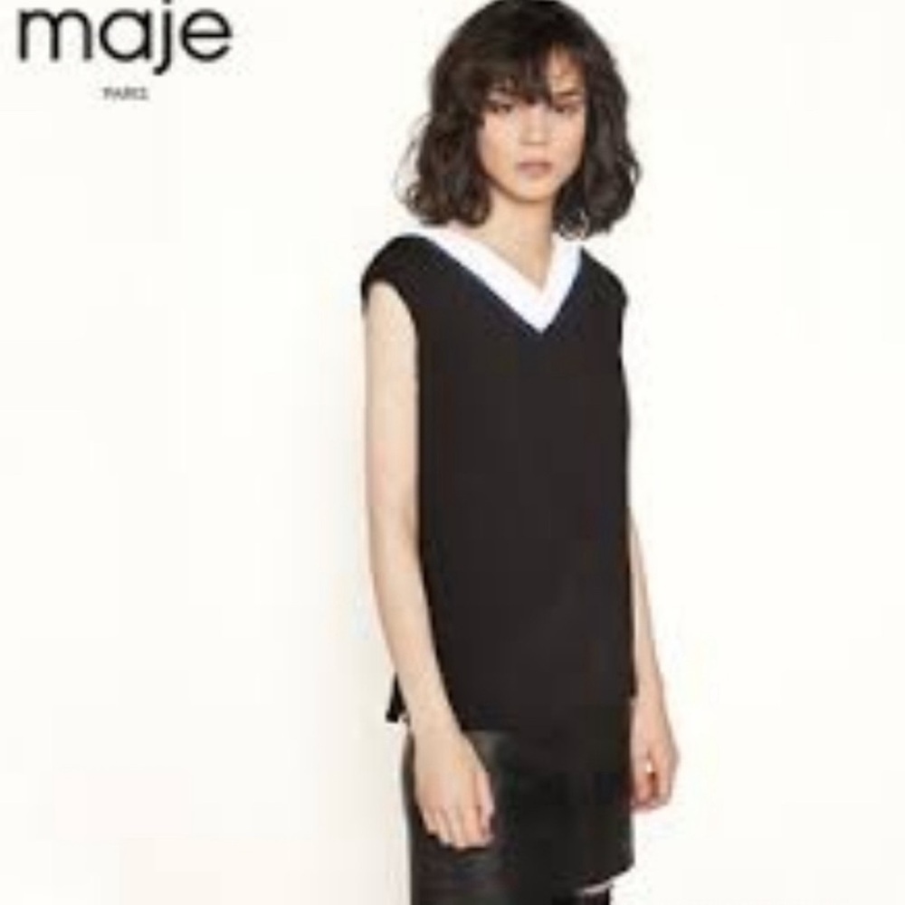 NWOT Maje V-Neck top
